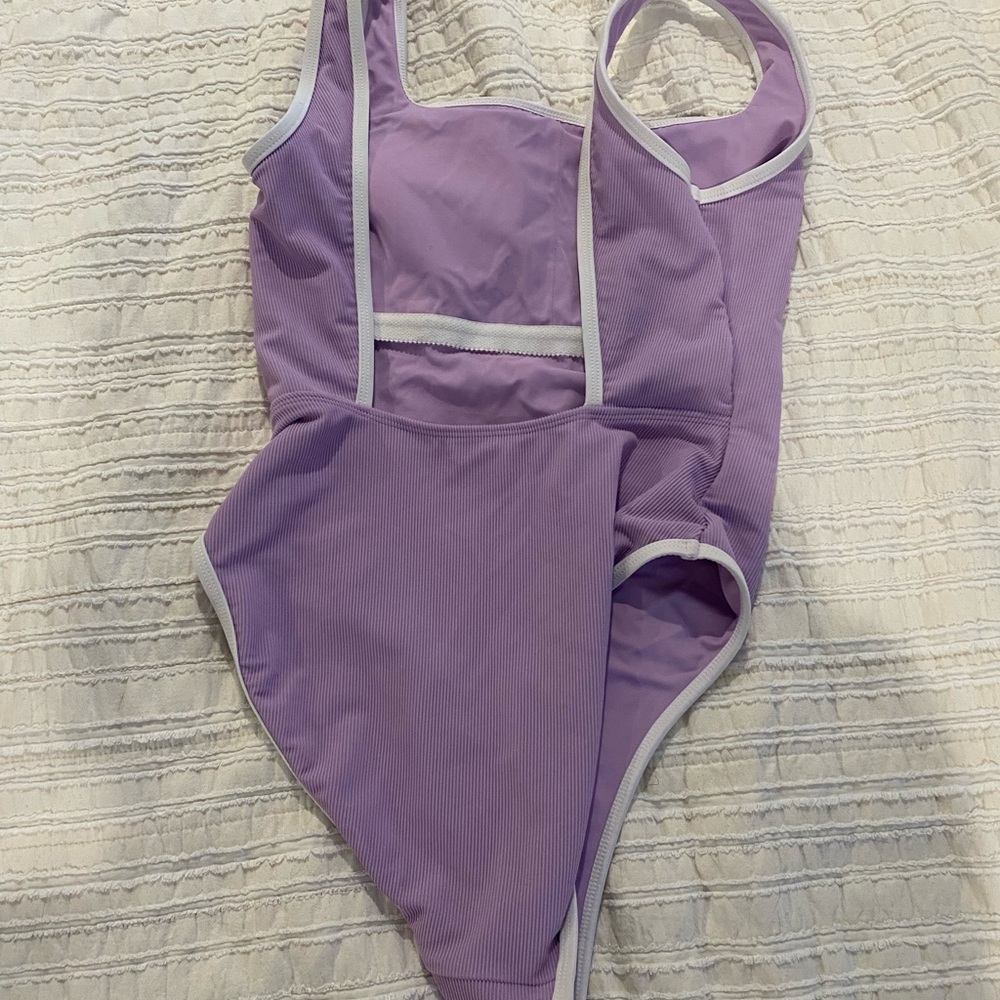 Lain snow one piece bathing suit- lilac